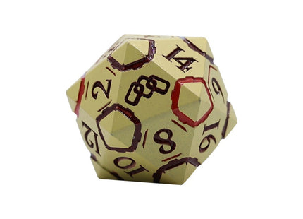 Gamers Guild AZ Let's Play Games LPG Dice: Warrior RPG Set - Yellow/Red (Pre-Order) AGD