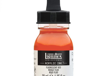 Gamers Guild AZ Liquitex Liquitex: Acrylic Ink - Fluorescent Red 30ml Discontinue