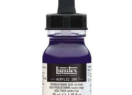 Gamers Guild AZ Liquitex Liquitex: Acrylic Ink - Phthalocyanine Blue (Red Shade) 30ml Discontinue