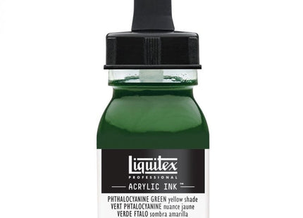 Gamers Guild AZ Liquitex Liquitex: Acrylic Ink - Phthalocyanine Green (Yellow Shade) 30ml Discontinue