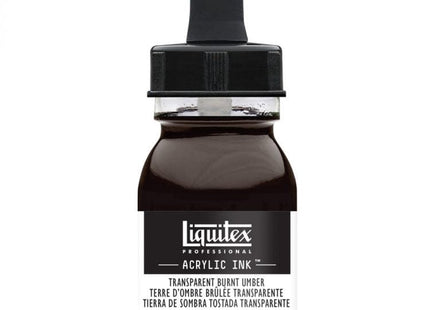 Gamers Guild AZ Liquitex Liquitex: Acrylic Ink - Transparent Burnt Umber 30ml Discontinue