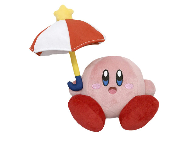 Gamers Guild AZ Little Buddy Little Buddy Kirby's Adventure All Star Collection Umbrella / Parasol Kirby Plush, 7" JBK International