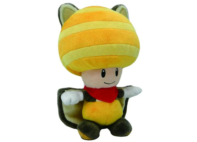 Gamers Guild AZ Little Buddy Little Buddy Super Mario Series Flying Squirrel Yellow Toad Plush, 9" JBK International