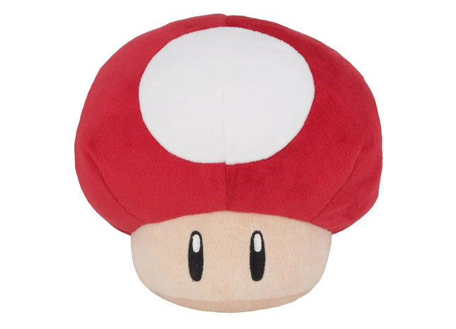 Gamers Guild AZ Little Buddy Super Mario Series: Little Buddy Super Mario All Star Collection Red Super Mushroom Plush, 6" JBK International