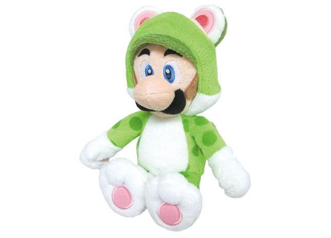 Gamers Guild AZ Little Buddy Super Mario Series: Neko Cat Luigi Plush, 10" JBK International