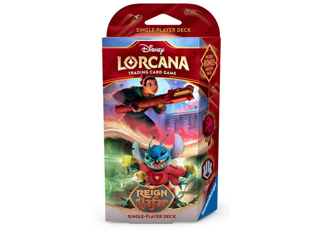 Gamers Guild AZ Lorcana Lorcana TCG: Reign of Jafar Starter Deck (Ruby & Steel) (Pre-Order) Lorcana