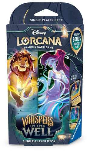 Disney Lorcana: Set 10, Whispers in the Well - Amber & Emerald Starter Deck Disney Lorcana: Set 10, Whispers in the Well - Amber & Emerald Starter Deck