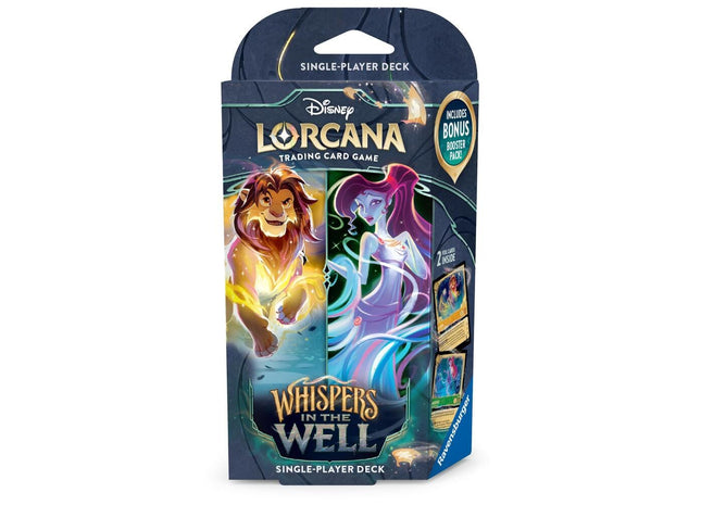 Gamers Guild AZ Lorcana TCG Disney Lorcana: Set 10, Whispers in the Well - Amber & Emerald Starter Deck (Pre-Order) Southern Hobby