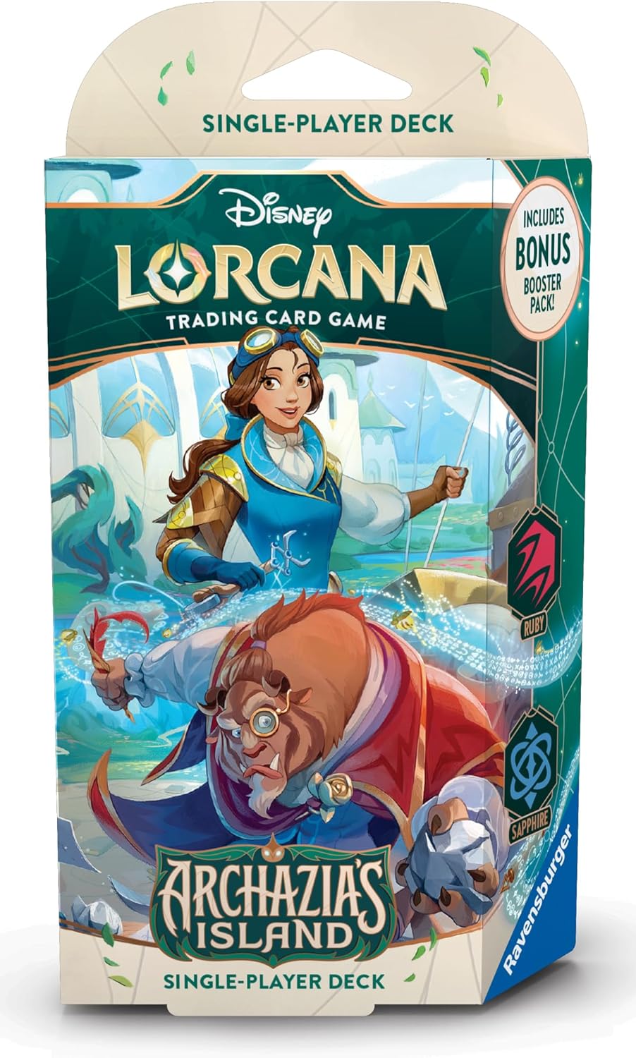 Lorcana TCG: Archazia's Island Ruby & Sapphire (Belle and the Beast) - Gamers Guild AZ Lorcana TCG: Archazia's Island Ruby & Sapphire (Belle and the Beast) - Gamers Guild AZ