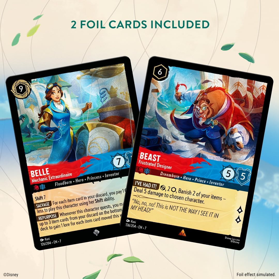 lorcana archazia's island cards Lorcana TCG: Archazia's Island Ruby & Sapphire (Belle and the Beast)
