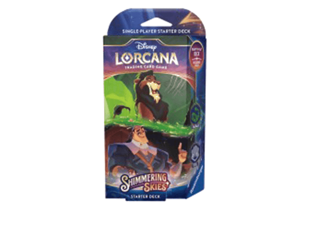 Disney Lorcana Starter Deck Shimmering Skies Emerald & Steel Disney Lorcana Starter Deck Shimmering Skies Emerald & Steel