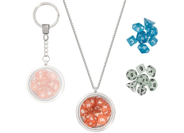 Gamers Guild AZ Lynx Accessories Lynx Accessories: Mini Dice Locket/Hanger w Chain and Keychain Quartermaster Direct
