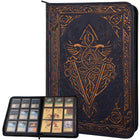 Gamers Guild AZ Lynx Accessories Lynx Accessories: TCG Faux-Leather Trading Card Binder - Blue Quartermaster Direct