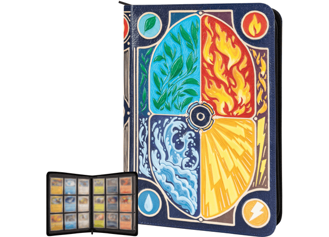 Gamers Guild AZ Lynx Accessories TCG Faux-Leather Elemental Trading Card Binder (Pre-Order) Quartermaster Direct