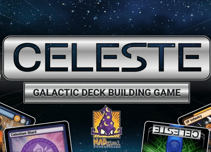 Gamers Guild AZ MADgical Productions Celeste: Galactic Deck Building Game - Black Friday Discontinue