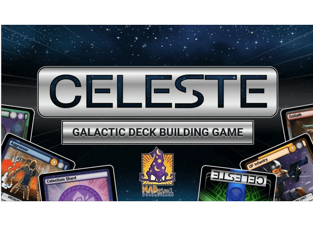 Gamers Guild AZ MADgical Productions Celeste: Galactic Deck Building Game - Black Friday Discontinue