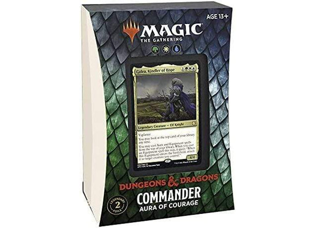 Gamers Guild AZ Magic: The Gathering Magic: the Gathering: Adventures in the Forgotten Realms - Aura of Courage Commander Deck Old Magic