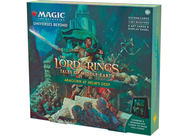 Gamers Guild AZ Magic: The Gathering Magic: The Gathering - Lord of the Rings: Tales of Middle-earth Scene Box Aragorn at Helm's Deep Magic: The Gathering