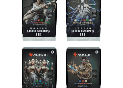 Gamers Guild AZ Magic: The Gathering Magic: The Gathering - Modern Horizons 3 Commander (4ct) (Pre-Order) Magic: The Gathering