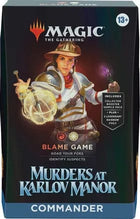 Gamers Guild AZ Magic: The Gathering Magic: The Gathering -  Murders at Karlov Manor - Commander Deck - Blame Game Magic: The Gathering