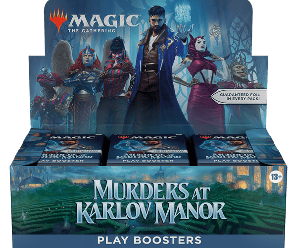 murders of karlov manor booster box MTG FRENCH AT PLAY Play Boosters are the ideal booster for the play environmentespecially Limited format events Magic: The Gathering - Murders
