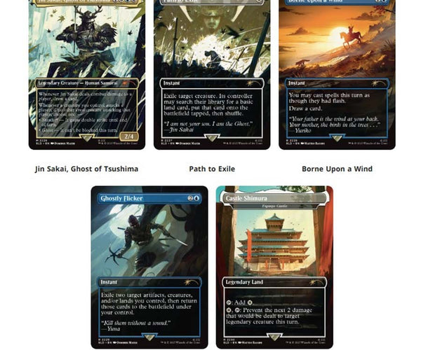ghost of tsushima mtg cards Magic the Gathering: Secret Lair Drop: Ghost of Tsushima (Non-Foil) –  Gamers Guild AZ