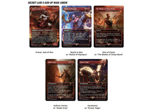 Gamers Guild AZ Magic: The Gathering Magic the Gathering: Secret Lair Drop: God of War: Greek (Non-Foil) (Pre-Order) Magic: The Gathering