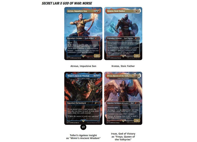 Gamers Guild AZ Magic: The Gathering Magic the Gathering: Secret Lair Drop: God of War: Norse (Non-Foil) (Pre-Order) Magic: The Gathering