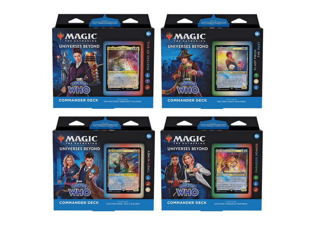 Gamers Guild AZ Magic: The Gathering Magic: The Gathering: Universes Beyond: Doctor Who Commander Deck Display Magic: The Gathering