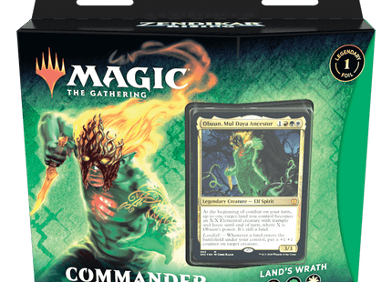 Gamers Guild AZ Magic: The Gathering Magic: the Gathering: Zendikar Rising - Land's Wrath Commander Deck Old Magic