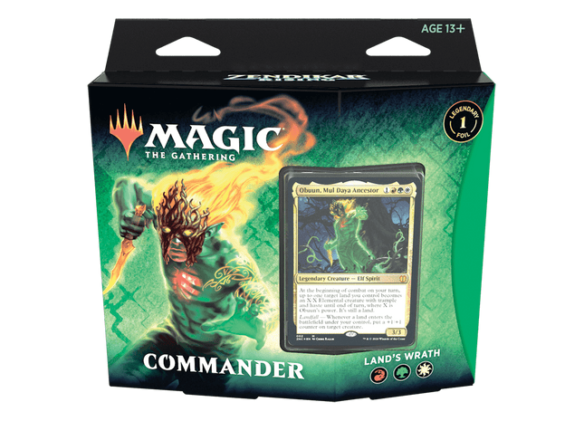 Gamers Guild AZ Magic: The Gathering Magic: the Gathering: Zendikar Rising - Land's Wrath Commander Deck Old Magic
