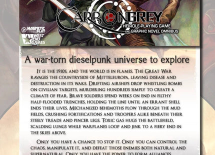 Gamers Guild AZ Magnetic Press Play Carbon Grey RPG Core Rulebook (Pre-Order) Quartermaster Direct