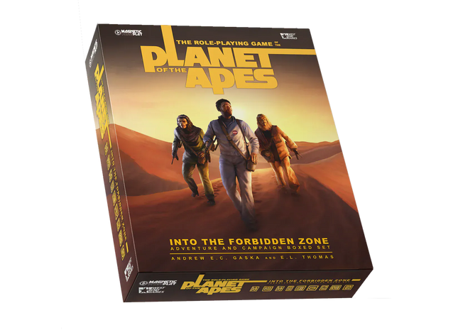 Gamers Guild AZ Magnetic Press Play Planet of the Apes RPG: Into the Forbidden Zone Box Set (Pre-Order) Quartermaster Direct