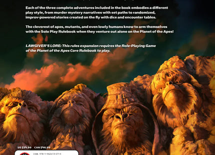 Gamers Guild AZ Magnetic Press Play Planet of the Apes RPG: Solo Play Rulebook (Pre-Order) Quartermaster Direct