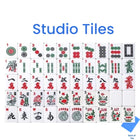 Gamers Guild AZ Mahjong Studios American Mahjong Tile Set (166 Tiles) - 2-Color Blue Faire