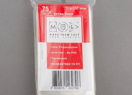 Gamers Guild AZ Make Them Last TBST 70x120 mm 75pcs Thick Board Games & Card Sleeves Make Them Last