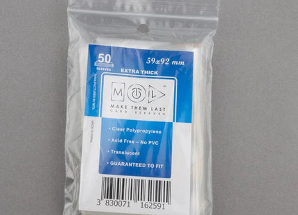 Gamers Guild AZ Make Them Last TEUR 59x92 mm 50pcs Thick Board Games & Card Sleeves Make Them Last