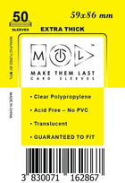 Gamers Guild AZ Make Them Last TJPS 59x86 mm 50pcs Thick Board Games & Card Sleeves Make Them Last