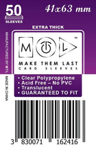 Gamers Guild AZ Make Them Last TMUS 41x63 mm 50pcs Thick Board Games & Card Sleeves Make Them Last