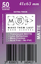 Gamers Guild AZ Make Them Last TMUSM 41x63 mm 50pcs Thick Matte Board Games & Card Sleeves Make Them Last