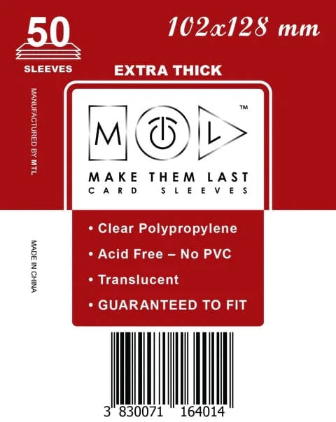 make them last card sleeves Large (A6) Themeborne Ltd TOSDE 102x128 mm 50pcs Thick