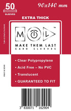 Gamers Guild AZ Make Them Last TOSDS 90x140 mm 50pcs Thick Board Games & Card Sleeves Make Them Last