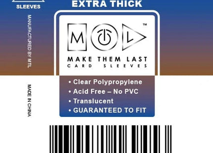 Gamers Guild AZ Make Them Last TS45 45x45 mm 55pcs Thick Board Games & Card Sleeves Make Them Last