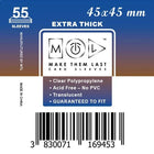 Gamers Guild AZ Make Them Last TS45 45x45 mm 55pcs Thick Board Games & Card Sleeves Make Them Last