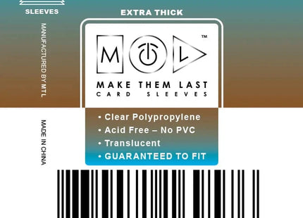 Gamers Guild AZ Make Them Last TS57 57x57 mm 50pcs Thick Board Games & Card Sleeves Make Them Last