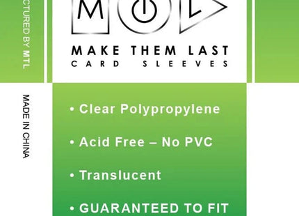 Gamers Guild AZ Make Them Last TSTN 57.5x89 mm 50pcs Thick Board Games & Card Sleeves Make Them Last