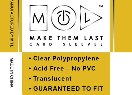 Gamers Guild AZ Make Them Last TSWH 55x75 mm 50pcs Thick Board Games & Card Sleeves Make Them Last