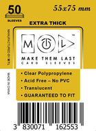 Gamers Guild AZ Make Them Last TSWH 55x75 mm 50pcs Thick Board Games & Card Sleeves Make Them Last