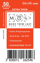 Gamers Guild AZ Make Them Last TSWK 54x86 mm 50pcs Thick Board Games & Card Sleeves Make Them Last