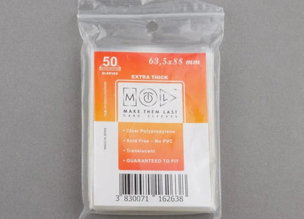 Gamers Guild AZ Make Them Last TTCG 63.5x88 mm 50pcs Thick Board Games & Card Sleeves Make Them Last